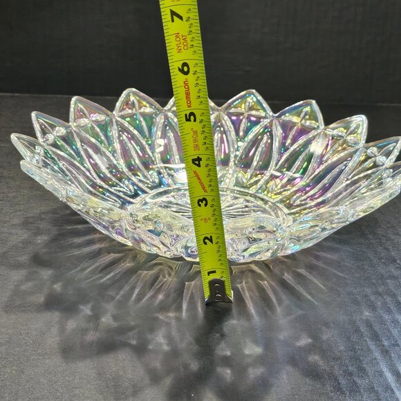 Vintage Iridescent Carnival Glass Petal by Federal MCM 1960s - Picture 9 of 10